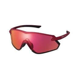 Akiniai nuo saulės Shimano S-Phyre X Ridescape Road Matte Metallic Red/Smoke Red