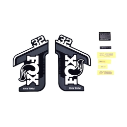 FOX Decal Kit: 2021 32 Rhythm Gray Logo Rhythm Fork 0 (803-01-507)