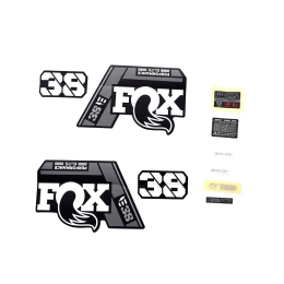 Lipdukai FOX Decal Kit: 2021 38 P-SE E-Bike+ Gray Logo Matte Black Fork 0 (803-01-537)