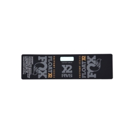 Fox Decal: 2018 F-S FLOAT X2 Resy Neutral w/Warning (024-12-304)