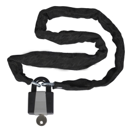 Bicycle Lock OXC Chain & Pad- Lock Black 6mmx900mm. Padlock 40mm