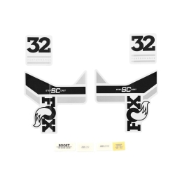 FOX Decal Kit: 2017  32 SC  Performance  White Bkgrnd 0 (803-01-218)