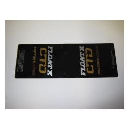 Fox Decal: 2014 Float X CTD LV Gold (024-02-495)