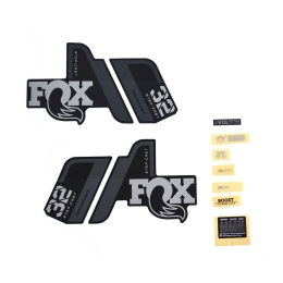 Lipdukai FOX Decal Kit: 2021 32 SC P-S Gray Logo Matte Black Fork 0 (803-01-505)