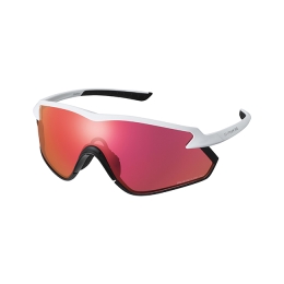 Sunglasses Shimano S-Phyre X Ridescape Road Matte Metallic White/Smoke Red