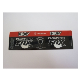 Fox 2015 Decal: FLOAT DrCV CTD Blk/Wht/Red (2.25+) (024-02-531)