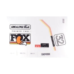 Fox Decal Kit: 2016 32 Factory Series Black/Multi Logo (803-00-985)