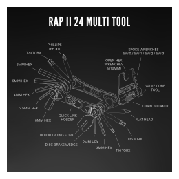 Multi tool Lezyne RAP II 24