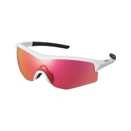Akiniai nuo saulės Shimano Spark Ridescape Road Metallic White/Smoke Red